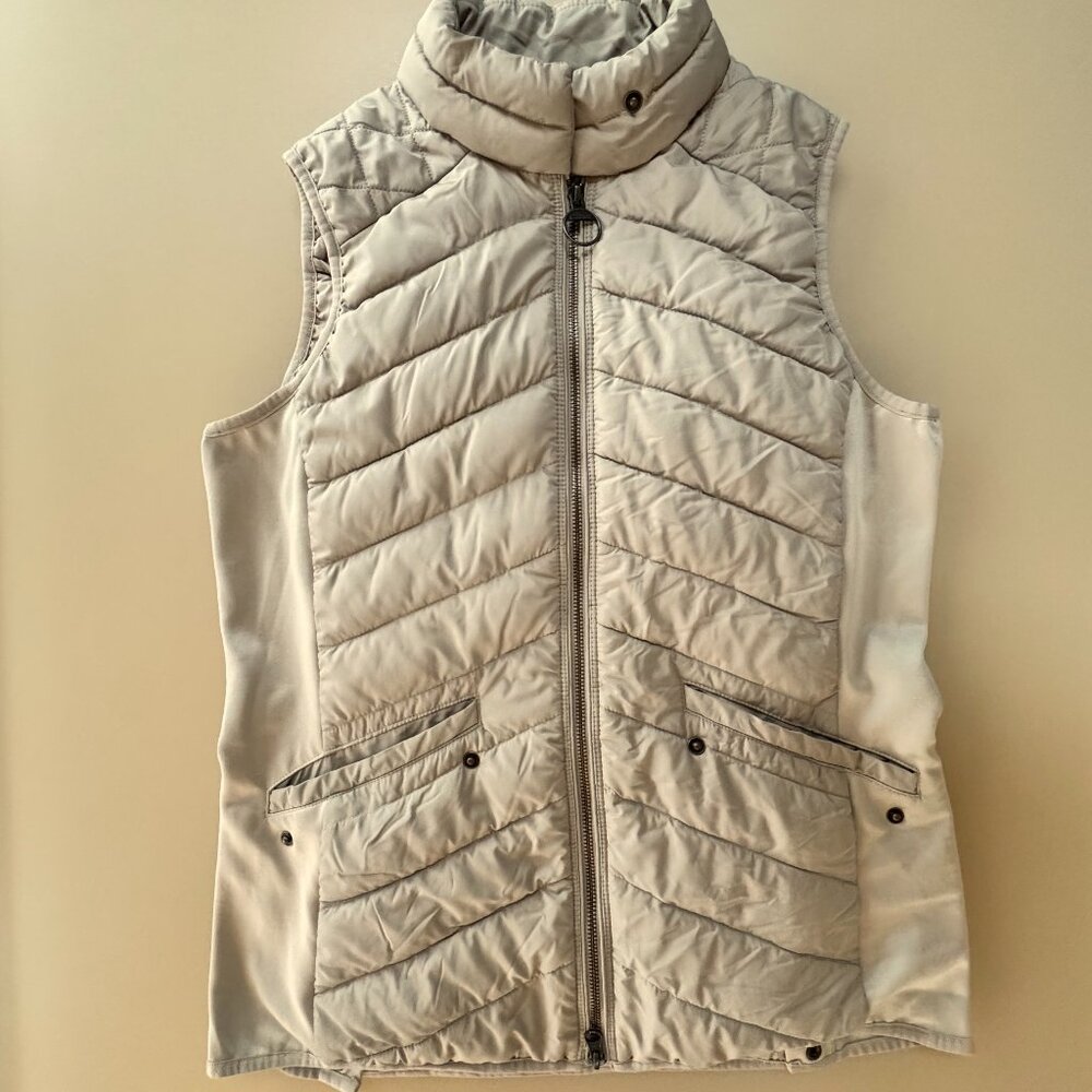 Barbour‎ Women’s Stretch Cavalry Gilet Vest Tan Size 8